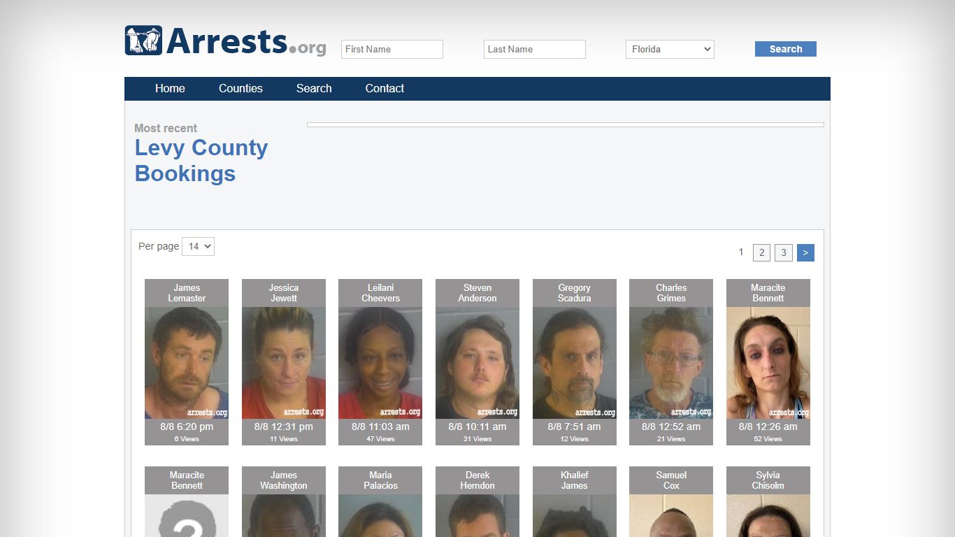 Levy County Arrests and Inmate Search